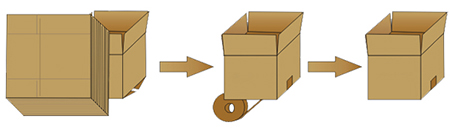 carton erector carton packer  carton sealer